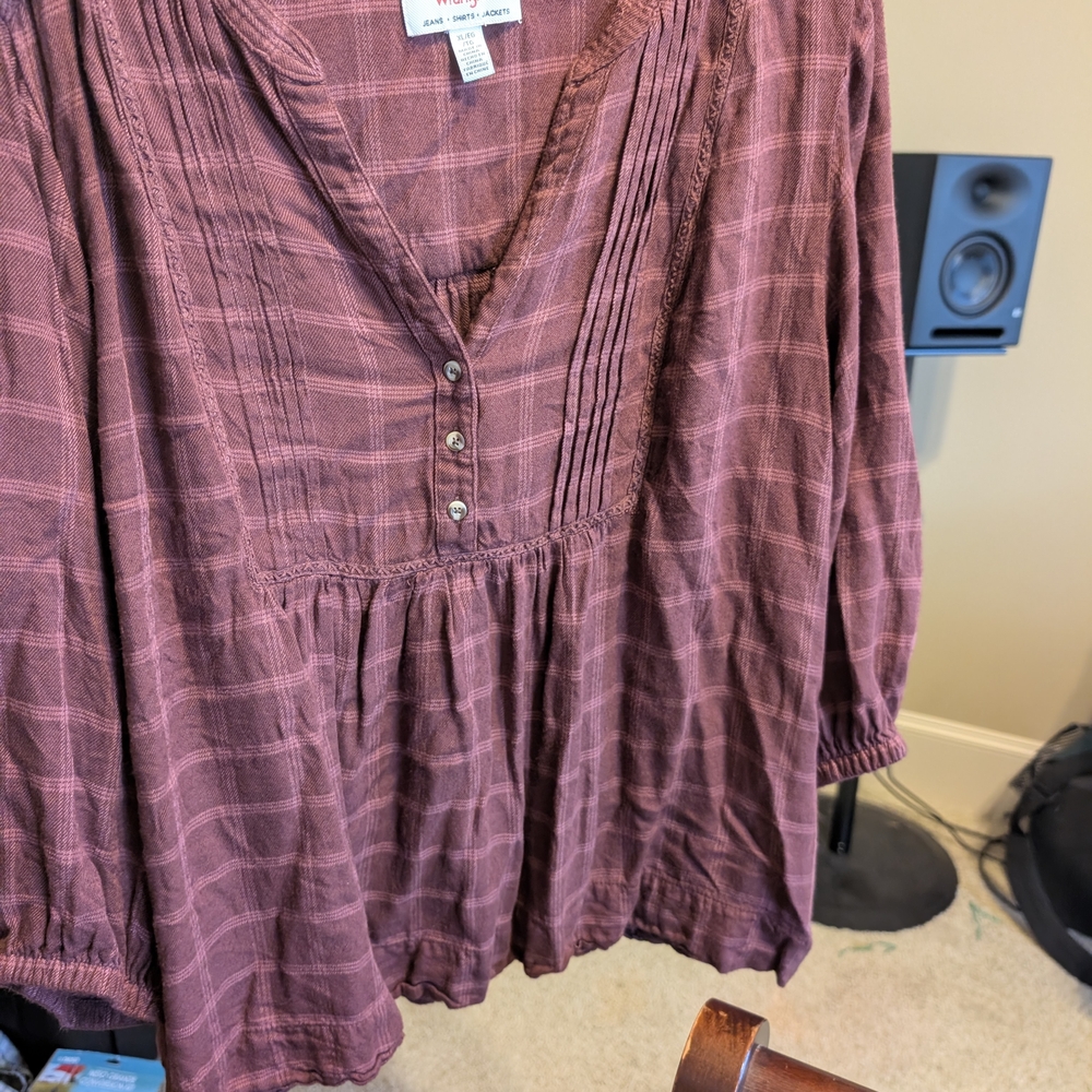 Women's Burgundy Blouse